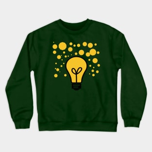 Yellow bulb Crewneck Sweatshirt